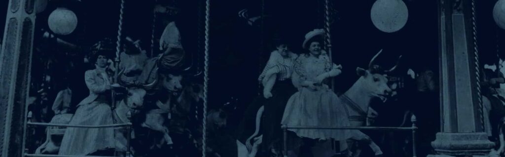 Dark Vintage Circus image for article about matching content marketing