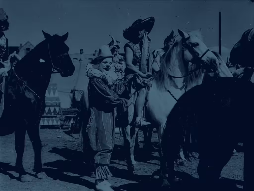 Dark vintage circus image for blog article 4 step launch checklist