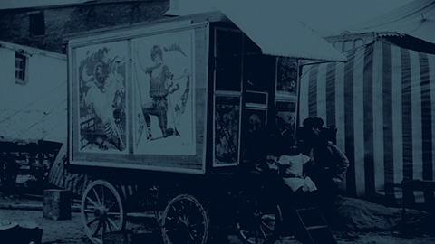 Dark vintage circus image for moodboard article