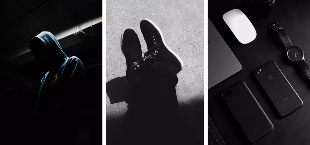 The colour black in website colour psychology 